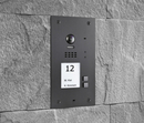 BALTER EVIDA Graphit RFID Edelstahl -Türstation für 2 -Familienhaus, 2-Draht BUS