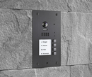 BALTER EVIDA Graphit RFID Edelstahl-Türstation für 4 -Familienhaus, 2-Draht BUS Technologie