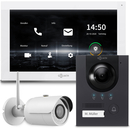 GOLIATH Hybrid IP Video Türsprechanlage mit App | Anthrazit | 1-Familien | 10 Zoll | Aufputz | 180°