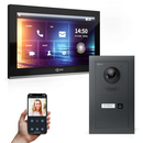 GOLIATH Hybrid IP Videotürsprechanlage mit App | Anthrazit | 1-Familie | 10