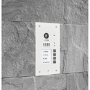 BALTER EVIDA White RFID Edelstahl-Türstation für 4 Teilnehmer, 2-Draht BUS Technologie (Video / Audio / Strom), 170° Ultra-Weitwinkelkamera