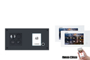 1-Fam. Video Türsprechanlage BALTER ERA IP BUS Komplettsystem mit RFID Türstation für 1 Teilnehmer, 2x7 WIFI Touchscreen Monitor und Hauptstromverteiler mit App für iOS & Android in waagerechter Form 
