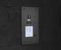 BALTER EVIDA Graphit RFID Edelstahl-Türstation für 1 -Familienhaus, 2-Draht BUS Technologie