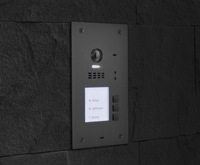 EVIDA Graphit RFID Edelstahl -Türstation für 3 -Familienhaus, BALTER