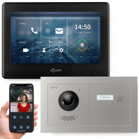 GOLIATH Hybrid IP Video Türsprechanlage mit App | 1-Familie | 7 Zoll | Horizontal Unterputz | 180° 