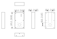 GOLIATH IP & 2-Draht Video Türsprechanlage | Klingelstele | Aluminium | Regenabdeckung