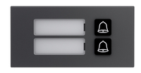 GOLIATH | 2er Klingel Modul | LED Namensschild | Aluminium