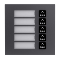 GOLIATH 5er Klingel Modul | LED Namensschild | Aluminium