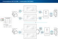 samsung-video-tuersprechanlage-4x-7--full-touch-innenstation-mit-4-fam--aussenstation-komplett-set