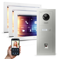 GOLIATH Hybrid IP Videotürsprechanlage | App | 1-Familie | 3x 10 Zoll HD | Fingerprint | 180° Kamera