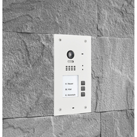 BALTER EVIDA White RFID Edelstahl-Türstation für 3 Teilnehmer, 2-Draht BUS Technologie (Video / Audio / Strom), 170° Ultra-Weitwinkelkamera