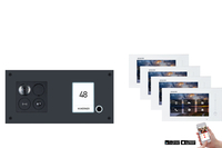 1-Fam. Video Türsprechanlage BALTER ERA IP BUS Komplettsystem mit RFID Türstation für 1 Teilnehmer, 1x7 WIFI Touchscreen Monitor 3x7