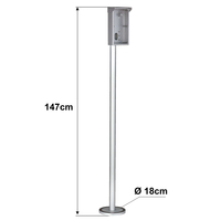 GOLIATH IP & 2-Draht Video Türsprechanlage | Klingelstele | Aluminium | Regenabdeckung