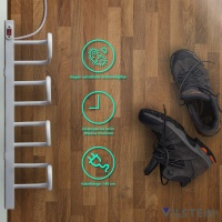 VILSTEIN Elektrischer Schuhtrockner für 2 Paar Schuhe, Wandmontage, Weiß