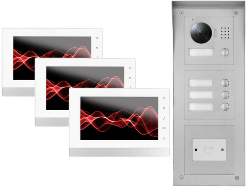 goliath-ip-video-tuersprechanlage-3x-7--innen--und-3-fam--hd-aussenstation---rfid--aufputz-set