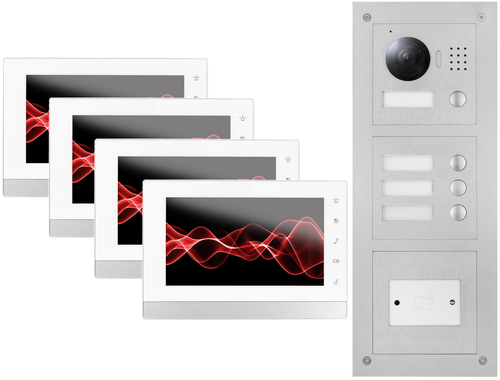 goliath-ip-video-tuersprechanlage-4x-7--innen--und-4-fam--aussenstation---rfid--hd--unterputz-set