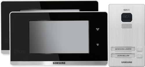 Samsung Video Türsprechanlage 2x 7 Full-Touch Innenstation mit 2-Fam ...