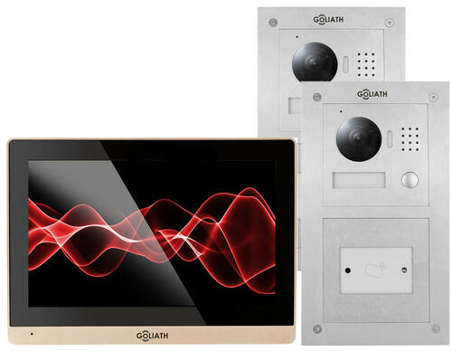 goliath-ip-video-tuersprechanlage--1x-innen---2x-aussenstation--1-fam--rfid--smartphone-app--unterputz