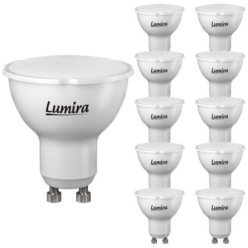 10x-lumira-led-smd-lampe-gu10-5-5w-100°-spot-strahler-leuchte-440-lumen-